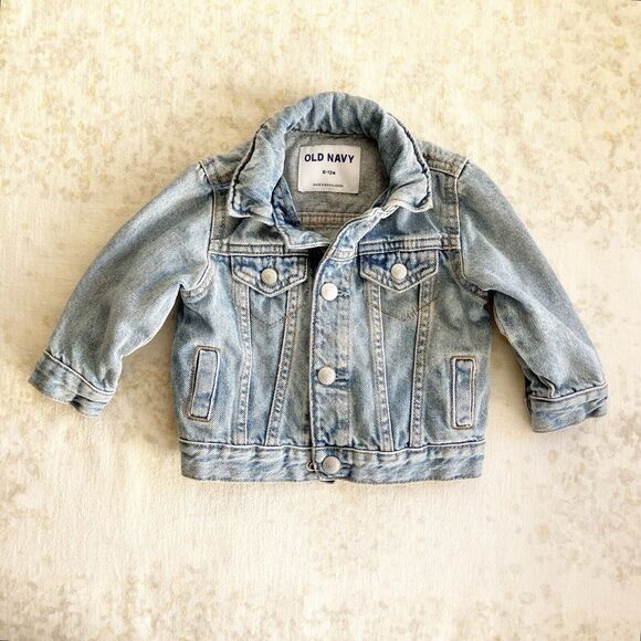 Old Navy Other - Old Navy Jean Jacket Baby 6-12M Blue Denim Pockets Gender Neutral Unisex
